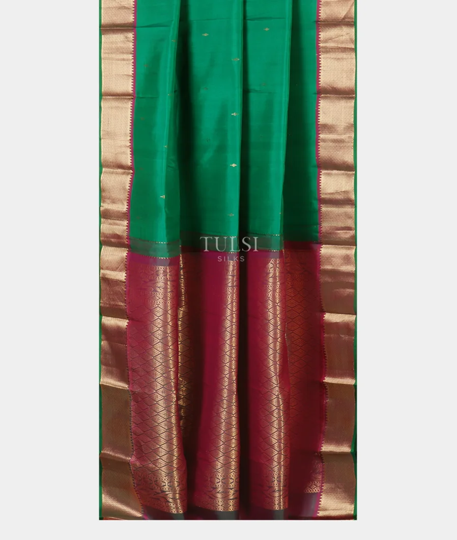 Green Soft Silk Saree T5306462