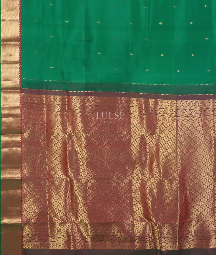 Green Soft Silk Saree T5306464