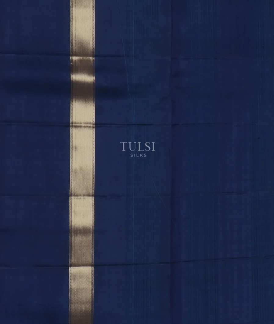 Bluish Green Soft Silk Saree T5252633