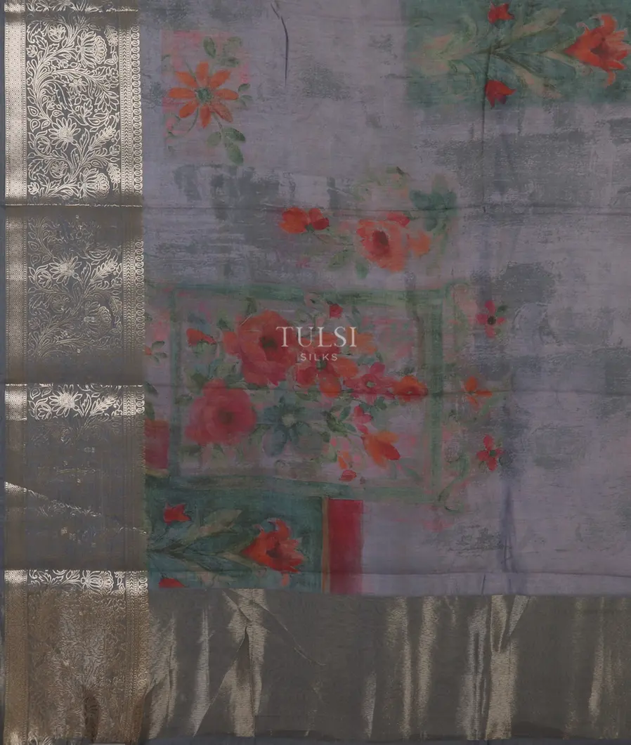 Lavender Chaniya Silk Saree T5232754