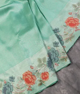 Blue Kanjivaram Embroidery Silk Saree T5369444