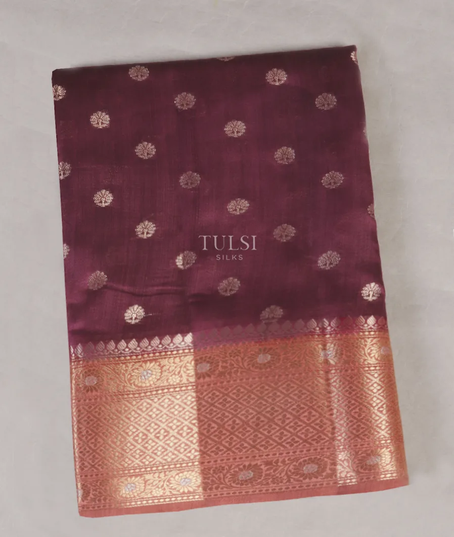 Purple Chaniya Silk Saree T517944-image