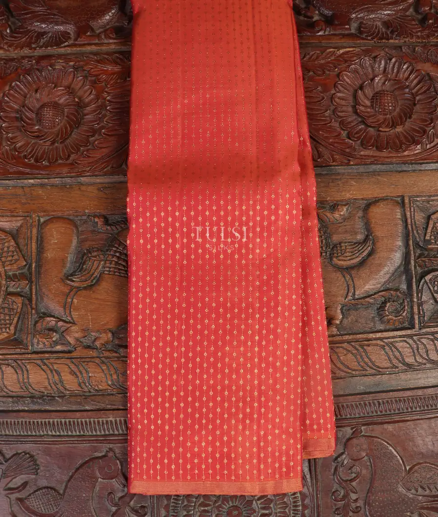 Pinkish Orange Kanjivaram Silk Saree T538538-image