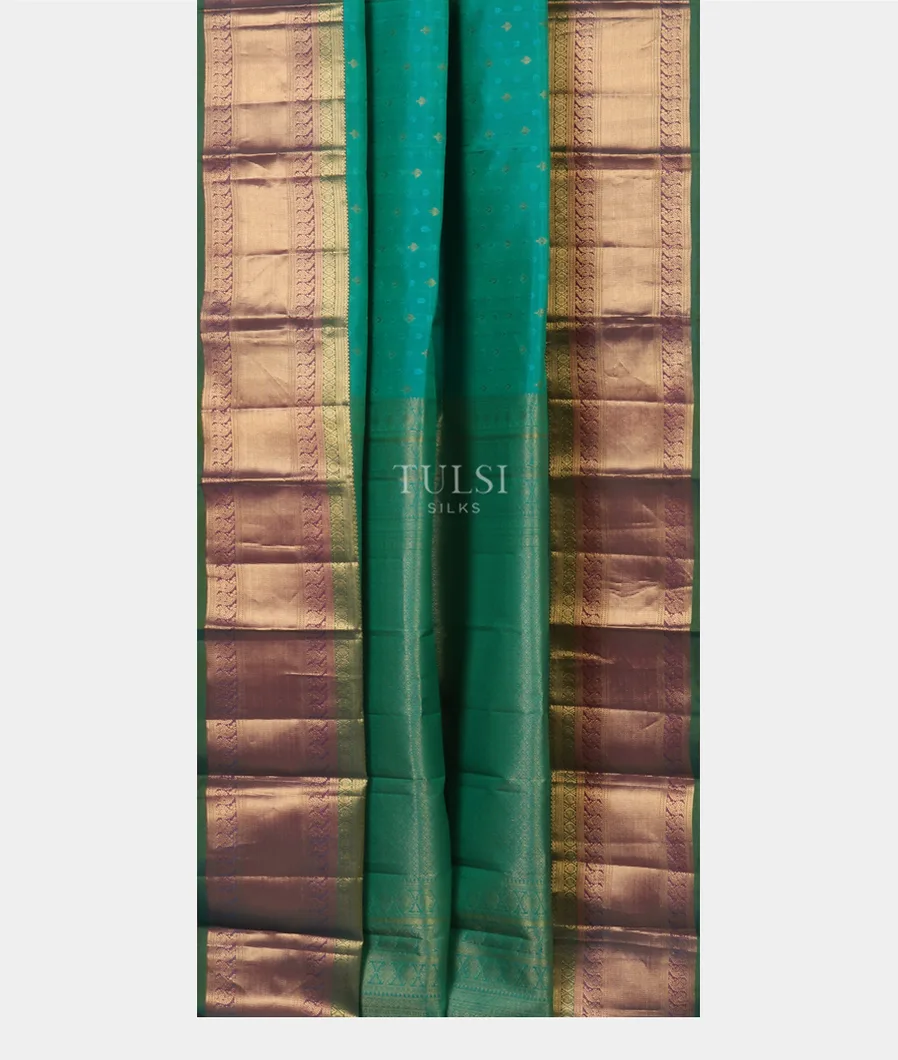 Peacock Blue Soft Silk Saree T5356792