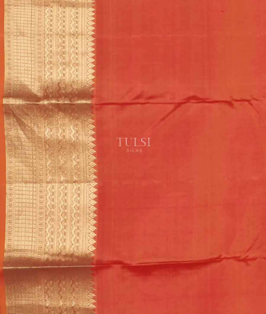 Pinkish Orange Soft Silk Saree T5298363