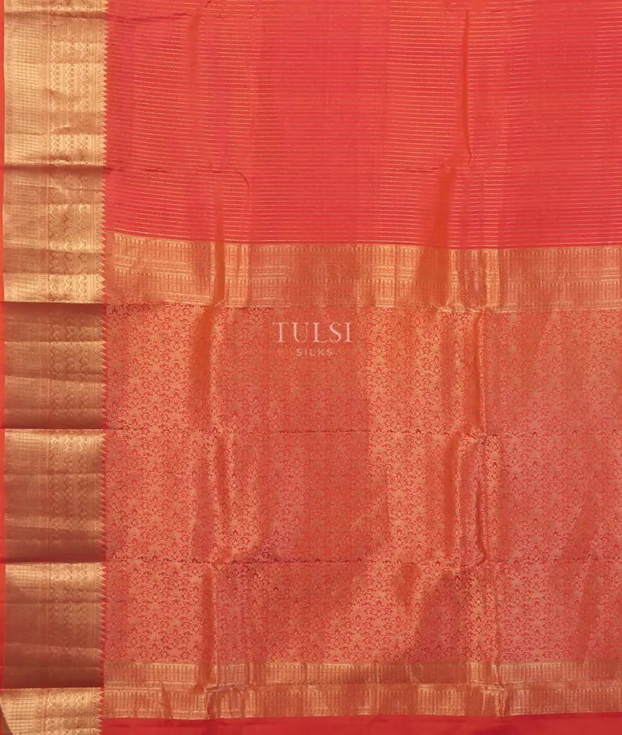 Pinkish Orange Soft Silk Saree T5298364