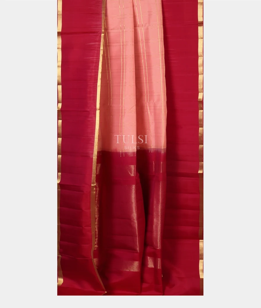 Pink Soft Silk Saree T5363312