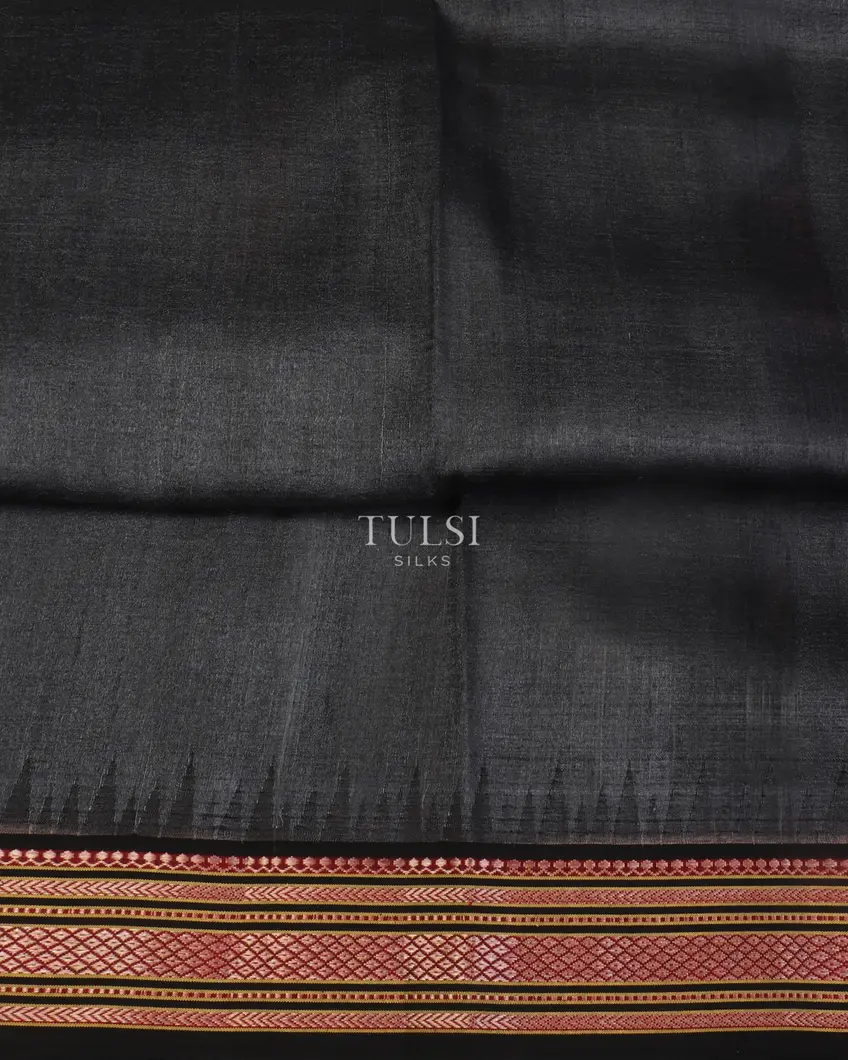 Elephant Grey Vidarbha Tussar Saree T5304463