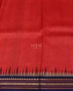 Red Vidarbha Tussar Saree T5304513