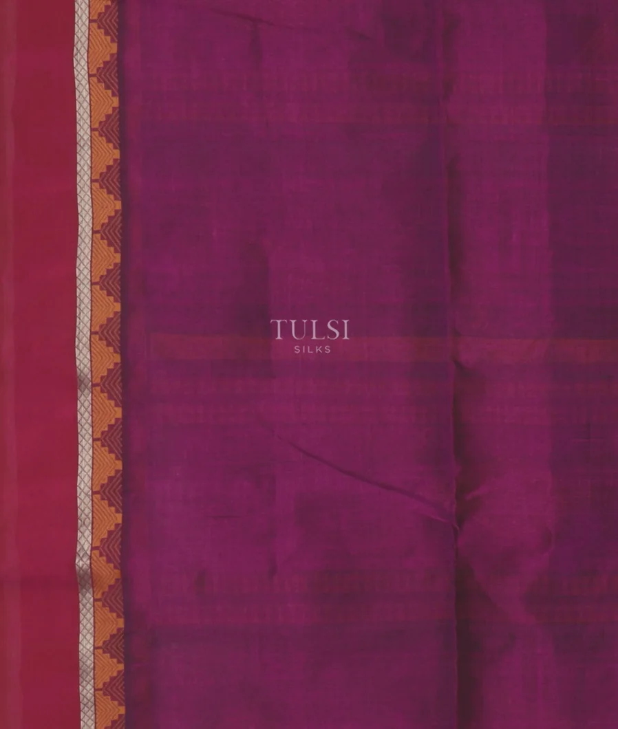 Purple Silk Cotton Saree T5418413