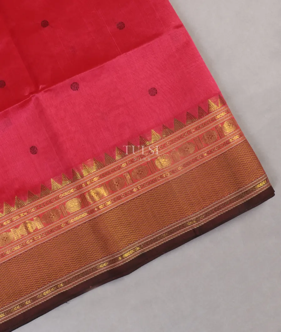 Pink Silk Cotton Saree T541794-image