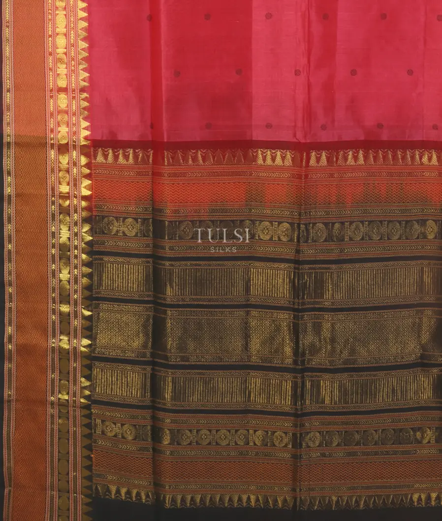 Pink Silk Cotton Saree T5417944