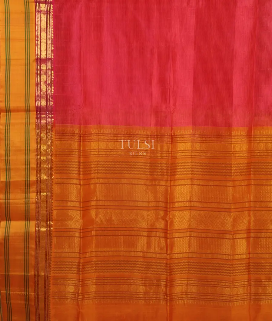 Pink Silk Cotton Saree T5417364
