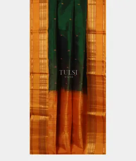 Green Silk Cotton Saree T5417162