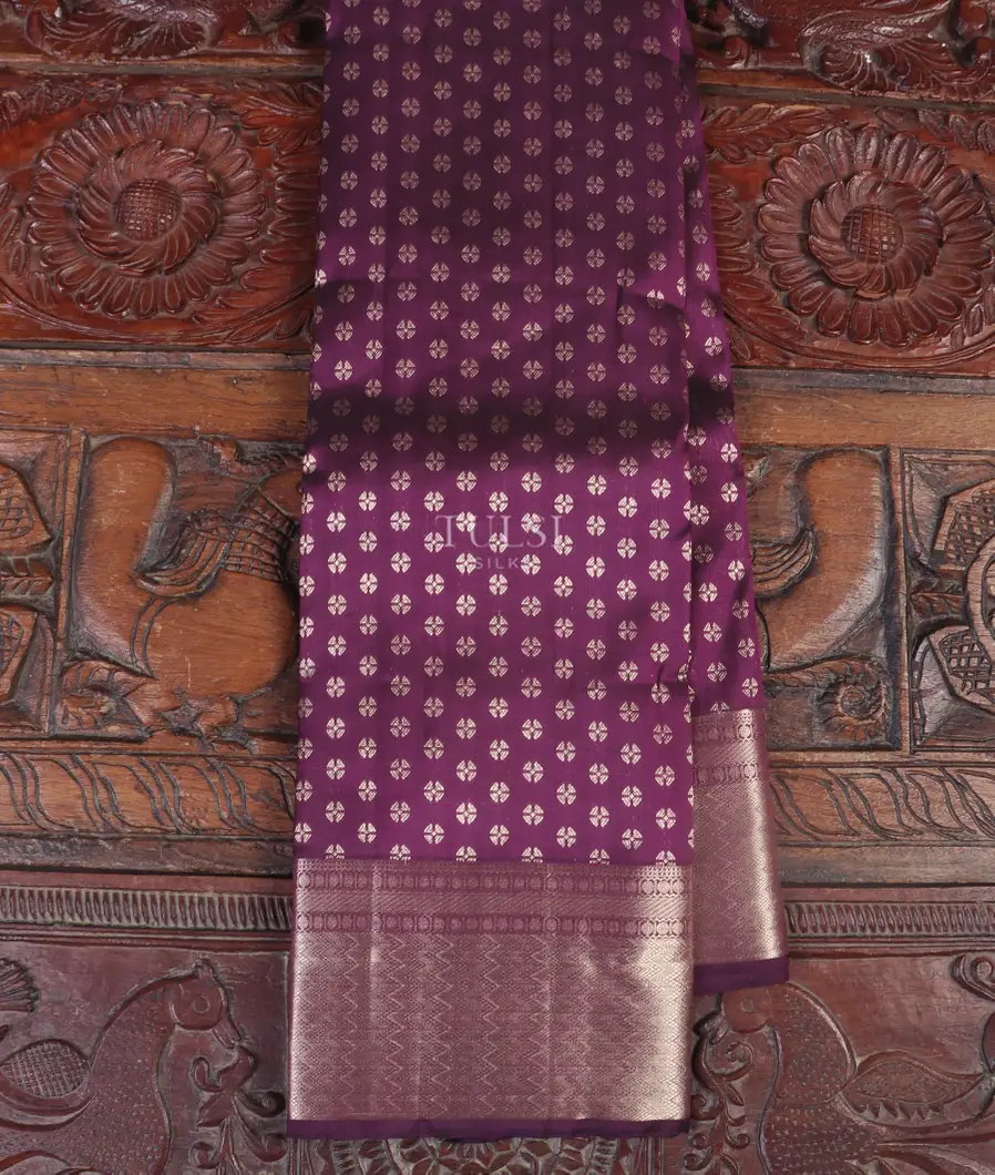 Purple Kanjivaram Silk Saree T536841-image