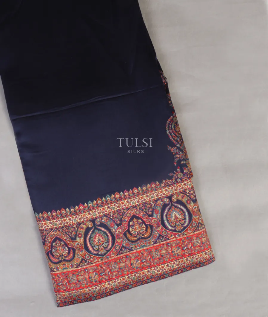 Blue Kashmir Kani Silk Saree T529882-image