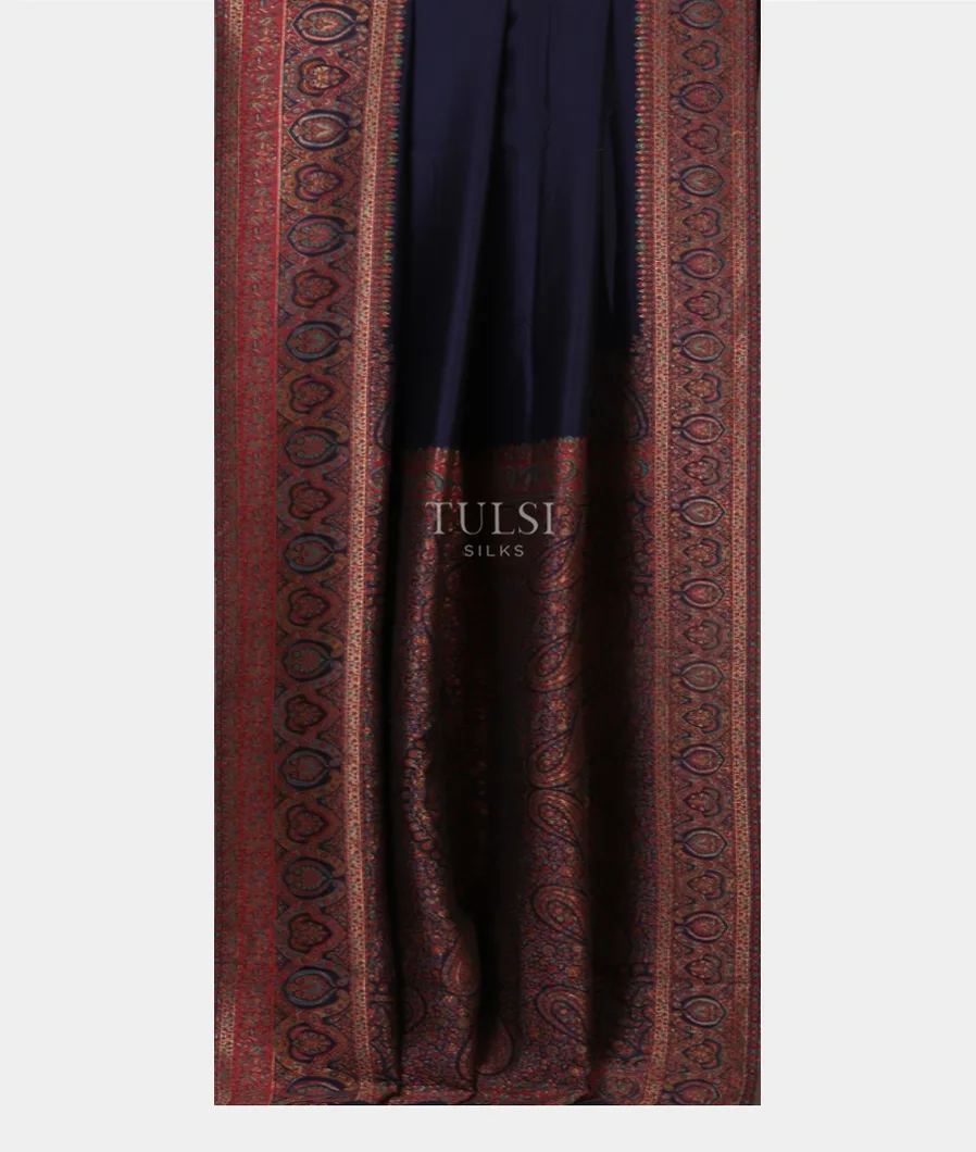 Blue Kashmir Kani Silk Saree T5298822