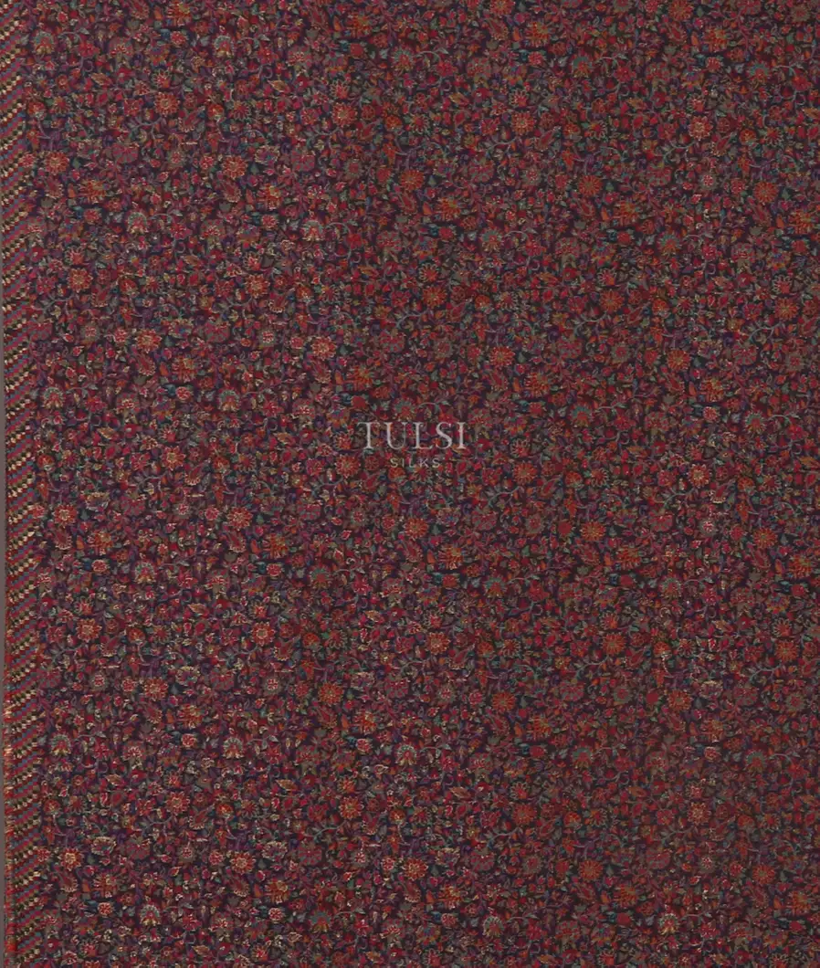 Blue Kashmir Kani Silk Saree T5298823