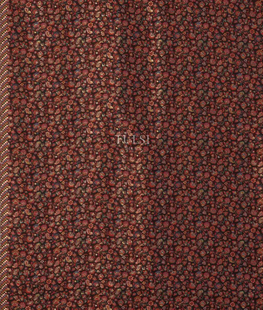 Black Kashmir Kani Silk Saree T5298753