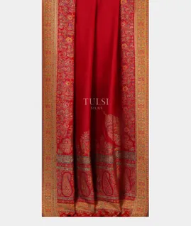 Red Kashmir Kani Silk Saree T5298882