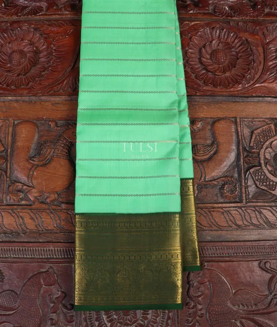 Aqua Green Kanjivaram Silk Saree T536539-image