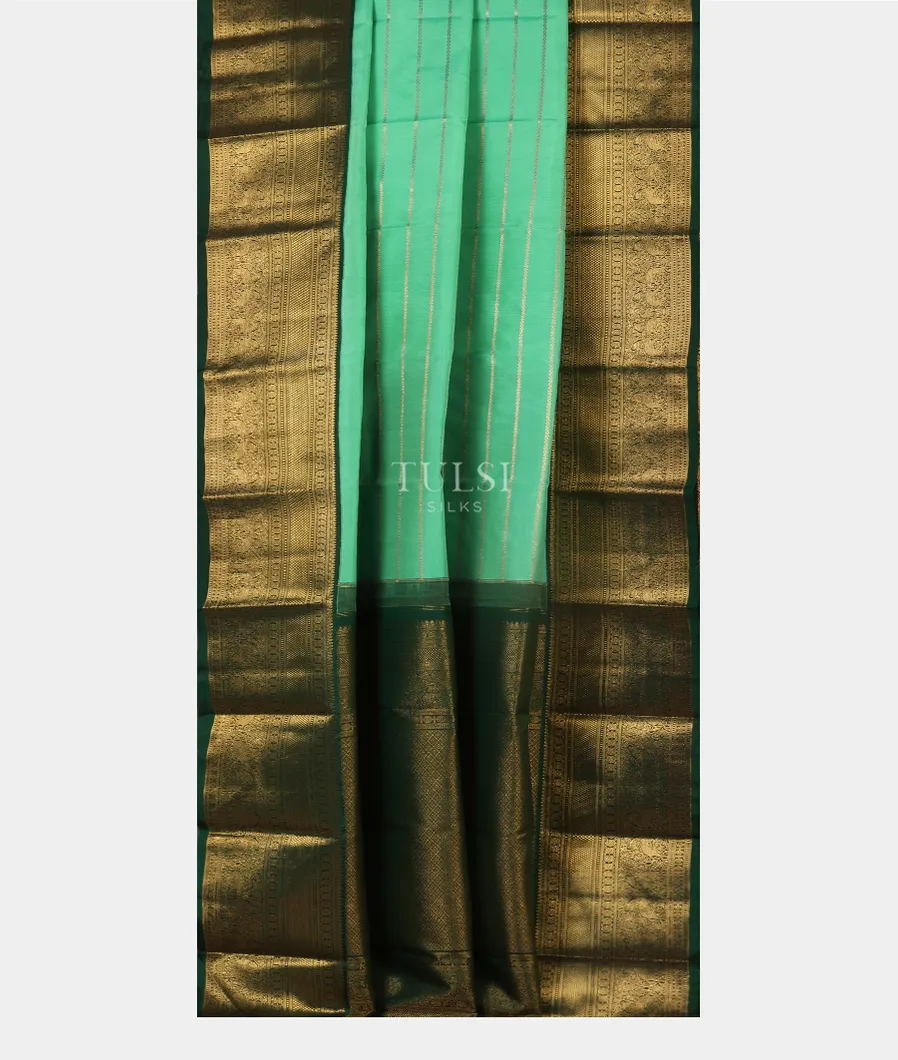 Aqua Green Kanjivaram Silk Saree T5365392