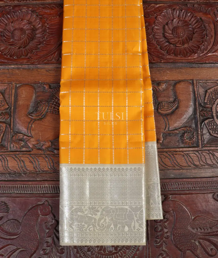 Yellow Kanjivaram Silk Saree T536540-image
