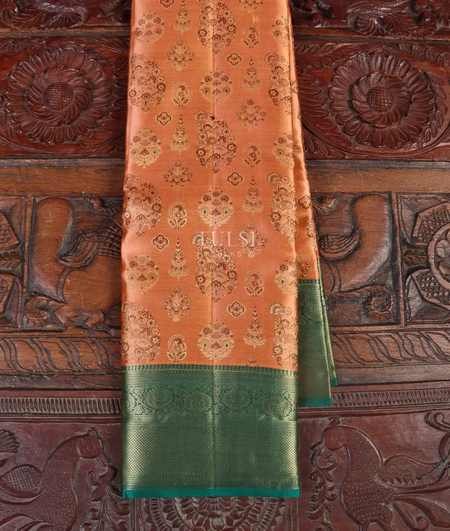 Peach Soft Silk Saree T541236-image