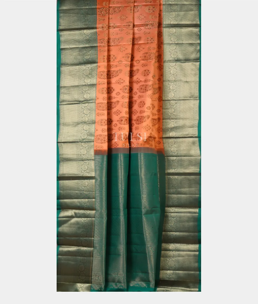 Peach Soft Silk Saree T5412362