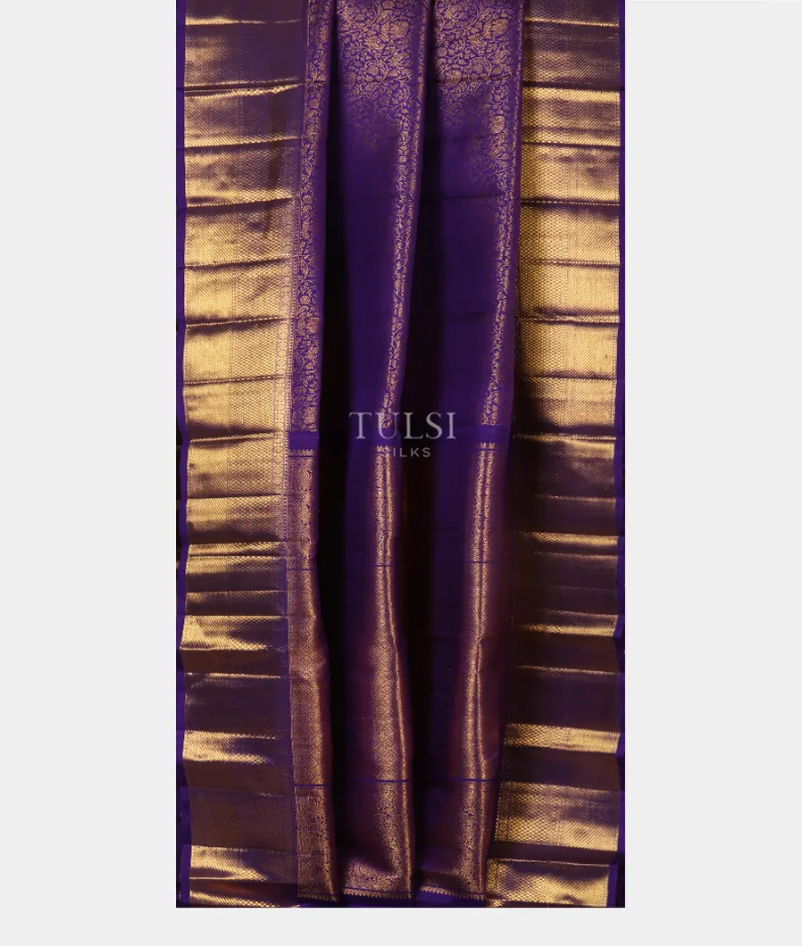 Purple Kanjivaram Silk Saree T5370482