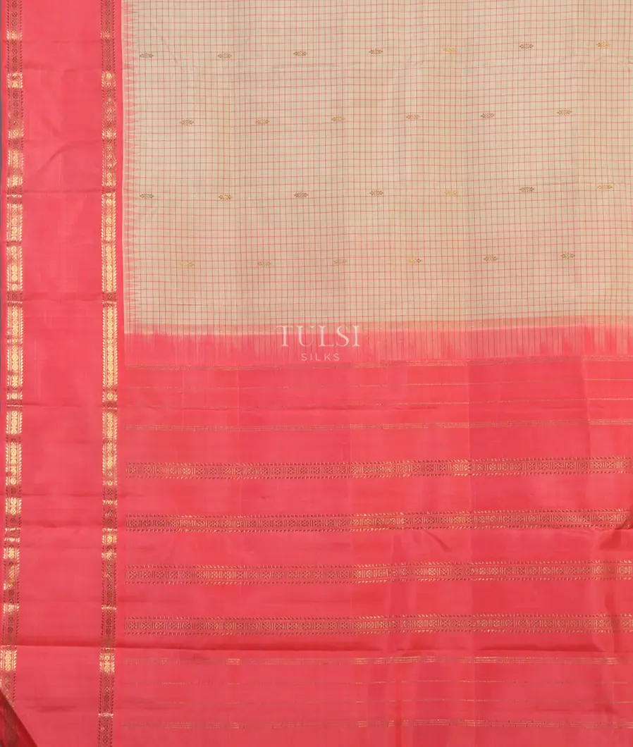 Beige Kanjivaram Silk Saree T5329964