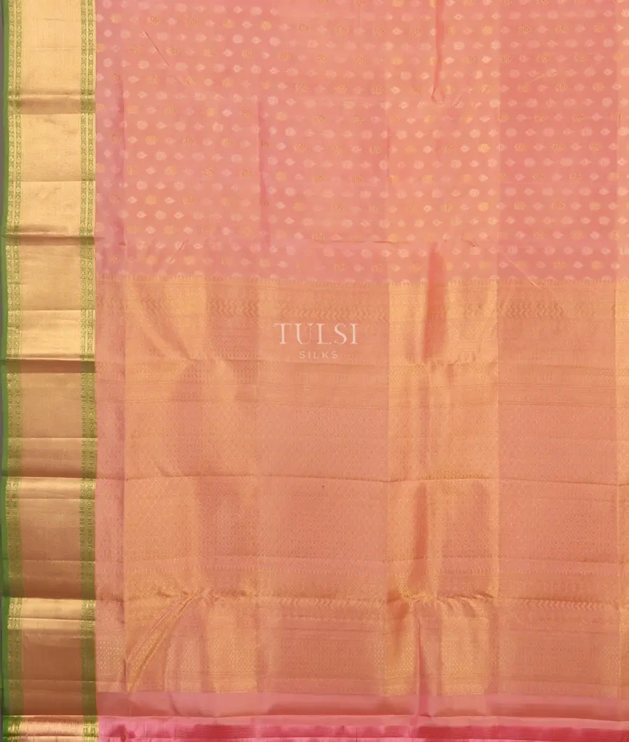 Peach Soft Silk Saree T5358214