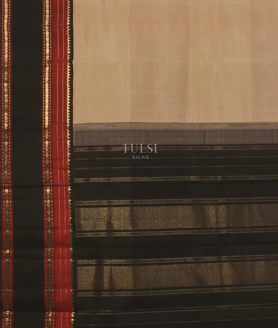 Beige Kanjivaram Silk Saree T4863804
