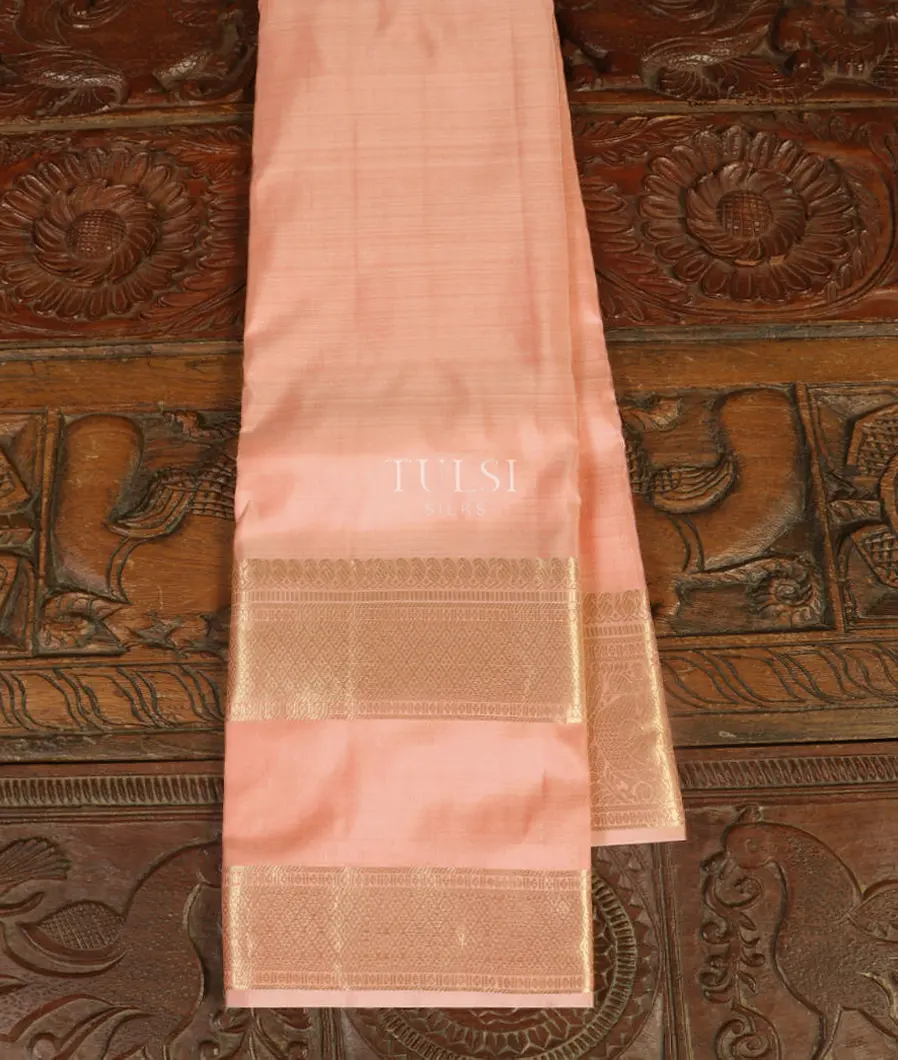 Peach Kanjivaram Silk Saree T420625-image