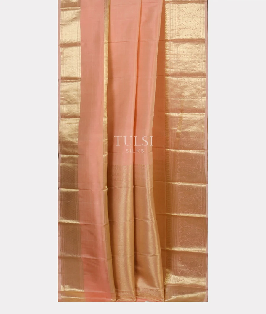 Peach Kanjivaram Silk Saree T4206252