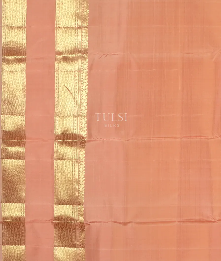 Peach Kanjivaram Silk Saree T4206253