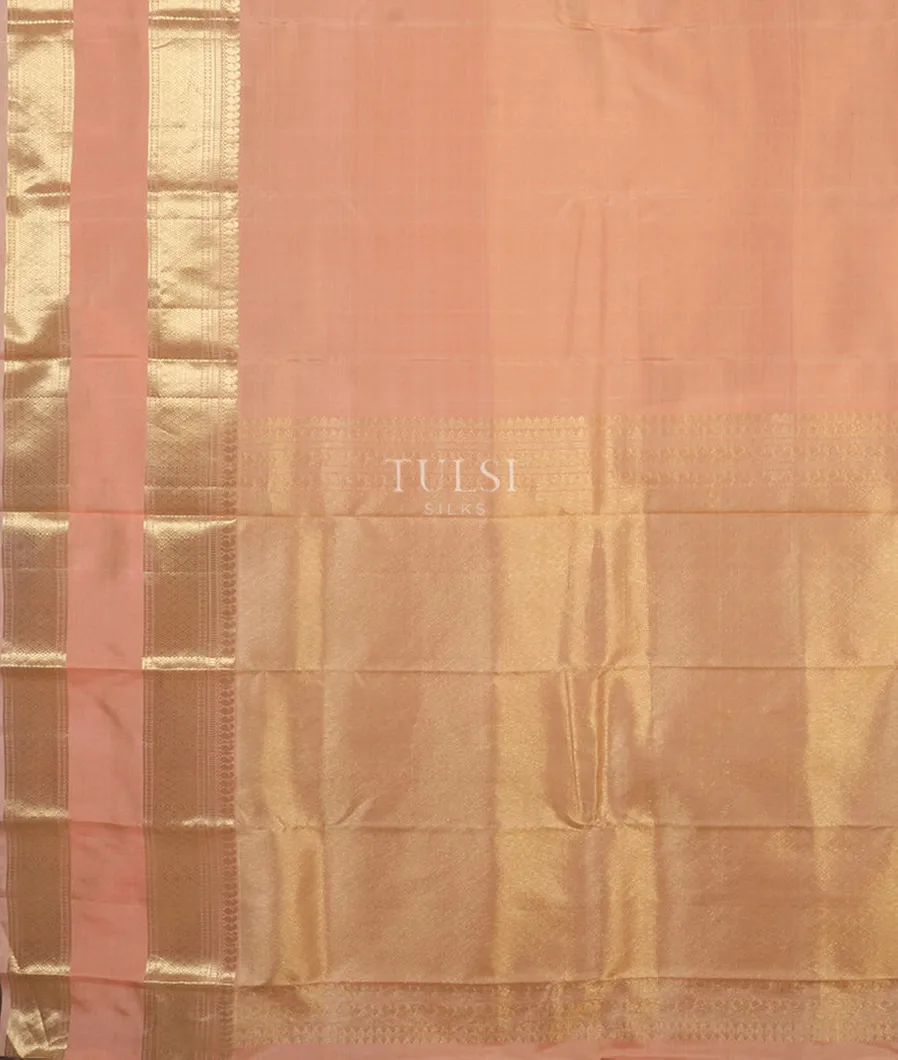 Peach Kanjivaram Silk Saree T4206254