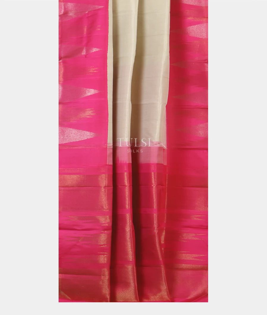 White Kanjivaram Silk Saree T4960552