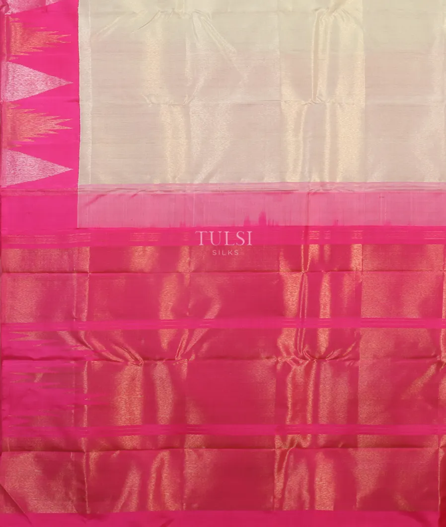 White Kanjivaram Silk Saree T4960554