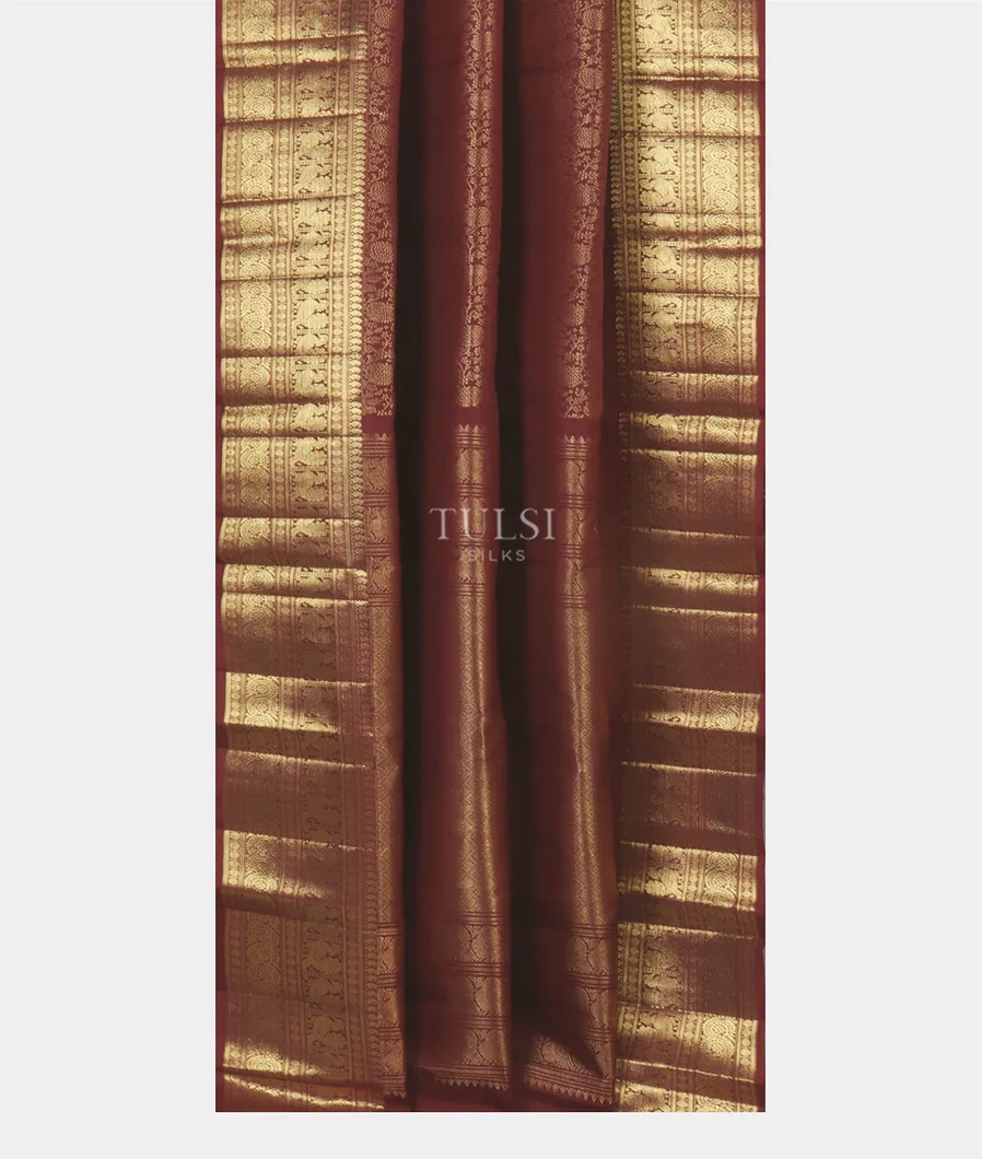 Brown Kanjivaram Silk Saree T5159532