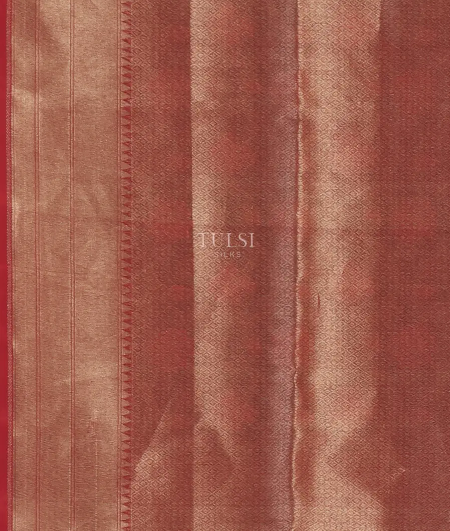 Maroon Banaras Organza Saree T5333333