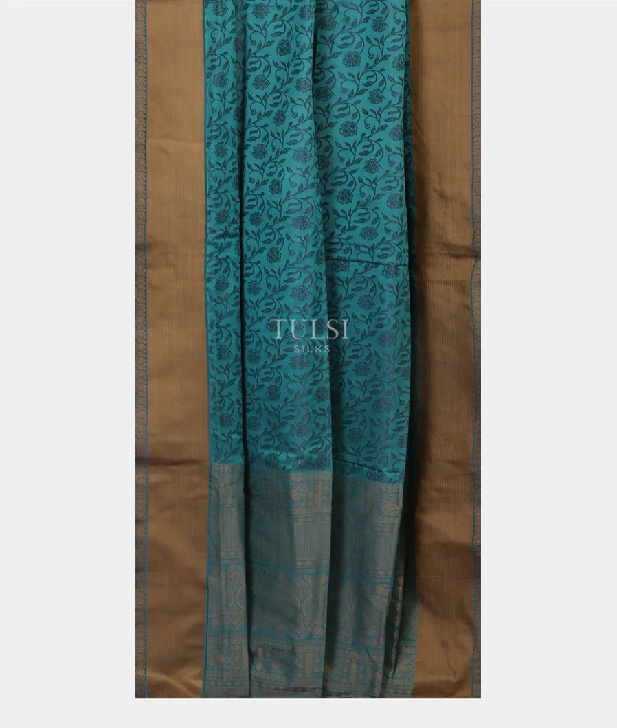 Blue Soft Silk Saree T5402462