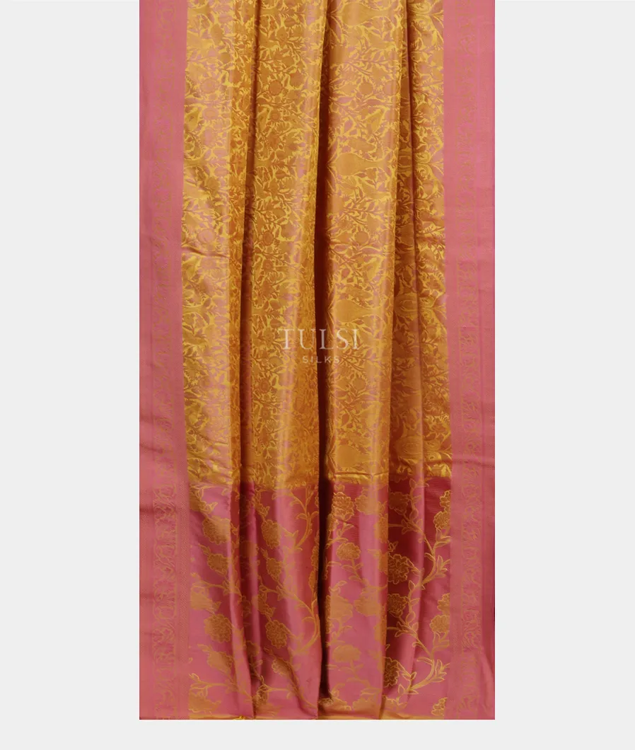 Yellow Soft Silk Saree T5402592