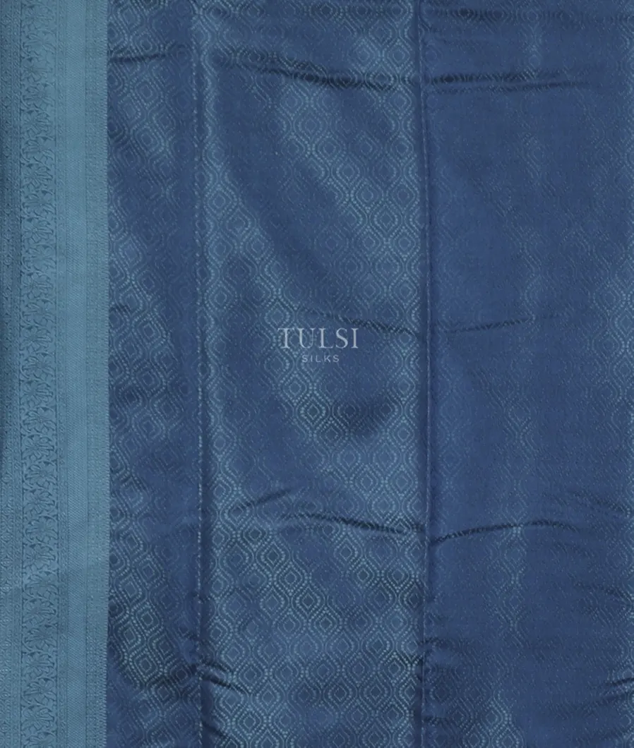 Blue Soft Silk Saree T5402813