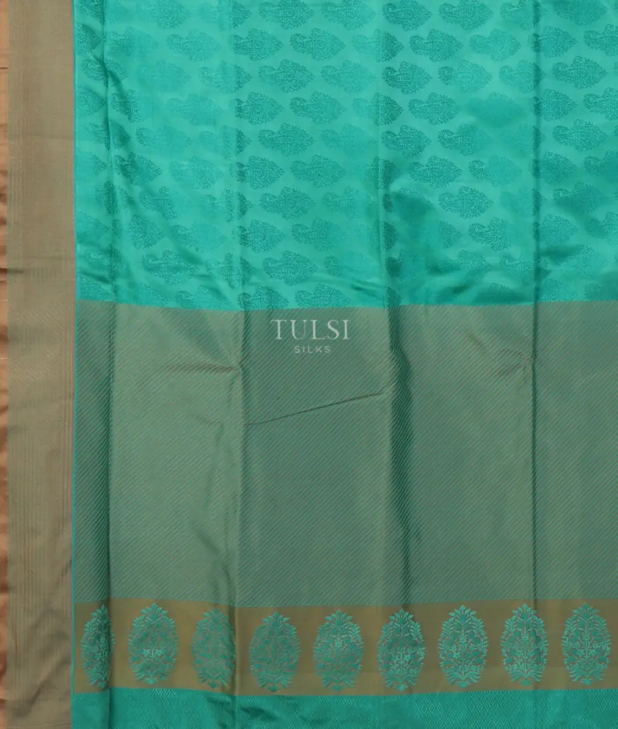 Green Soft Silk Saree T5402534