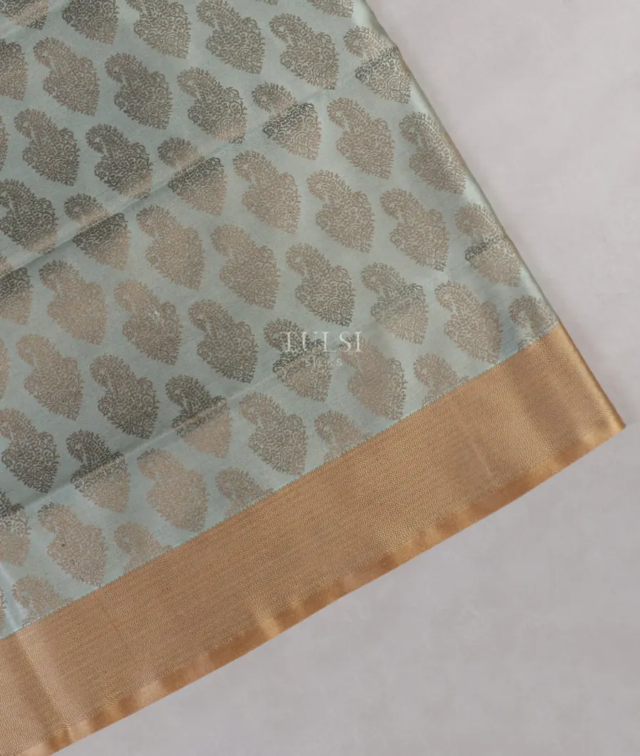 Bluish Grey Soft Silk Saree T540245-image