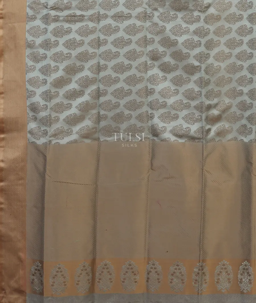 Bluish Grey Soft Silk Saree T5402454