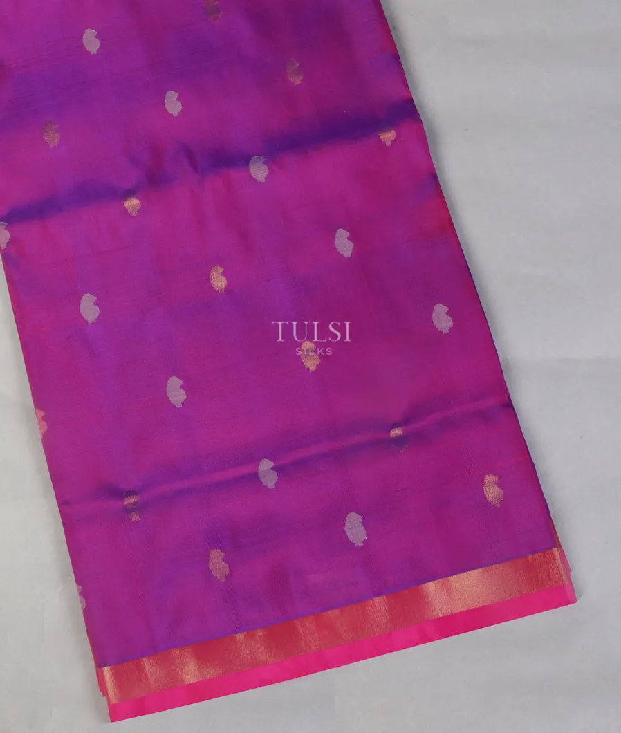 Purple Uppada Silk Saree T535240-image