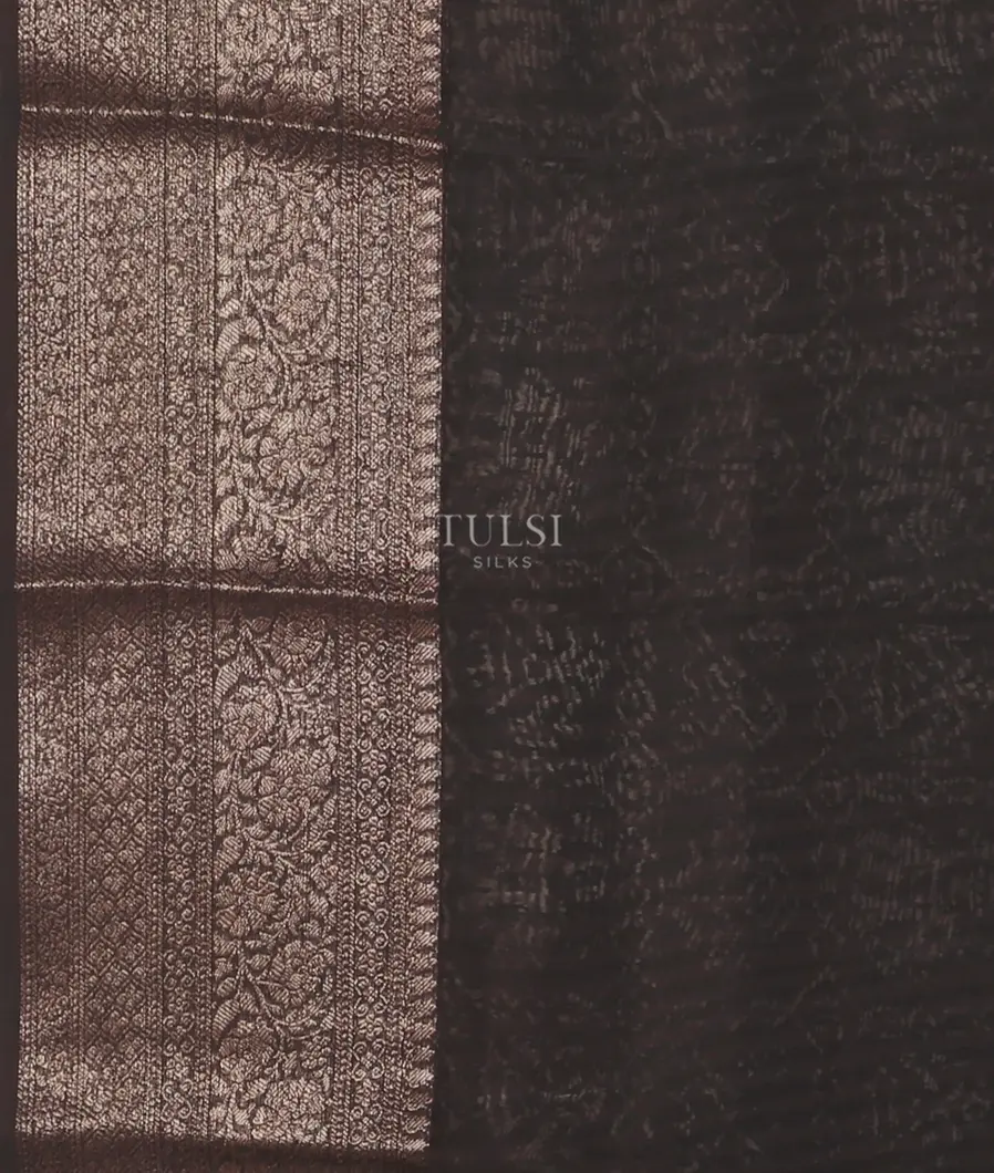 Black Soft Printed Cotton Saree TT5082213