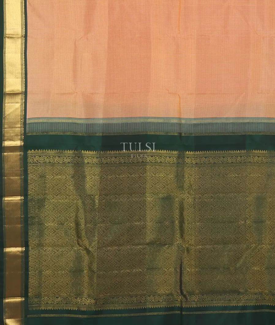 Yellow And Pink Kanjivaram Silk Saree T5386784
